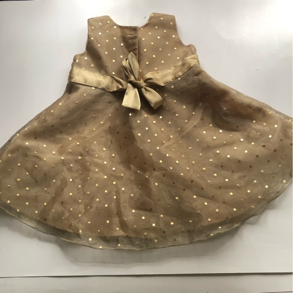 Gold Polka Dot Dress - Picture 7 of 9